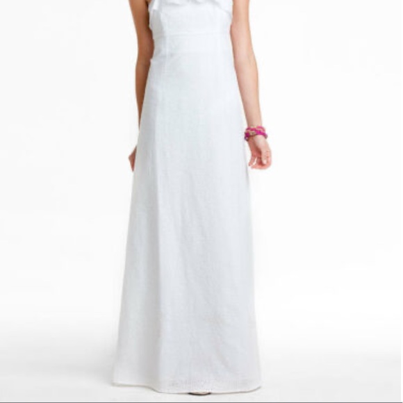 Lily Pulitzer White Eyelet Maxi Dress NWT - Picture 13 of 16
